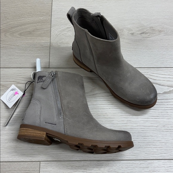 NWT Sorel Emelie Waterproof Ankle Boot Shoe Bootie - Picture 1 of 7
